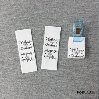 Label "Nähen ist wie Zaubern", 3 Stück