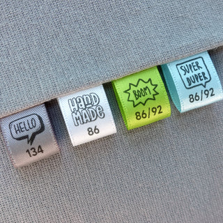 Größenetiketten zum Einnähen - FoxCuts