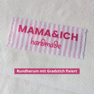 Niedliche Labels zum Aufnähen