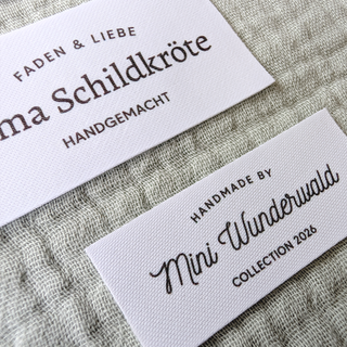 Elegantes Label zum Aufnähen