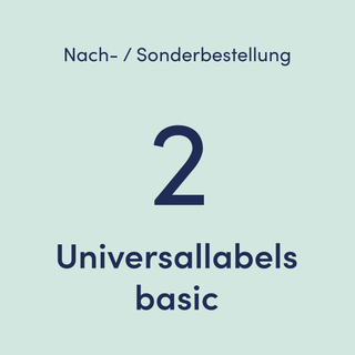 2 | Nach-/Sonderbestellung: Universallabels basic