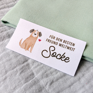Niedliche Labels zum Aufnähen
