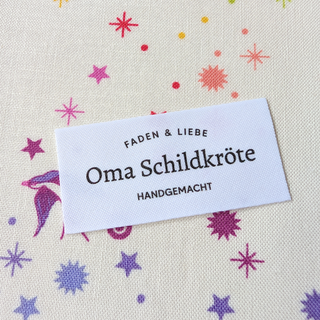 Elegantes Label zum Aufnähen