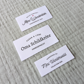 Elegantes Label zum Aufnähen