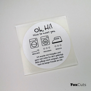 Aufkleber "Oh, Hi!"