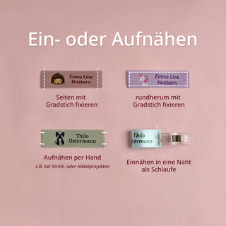 Personalisiertes Namenslabel für Kinderkleidung