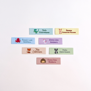 Personalisiertes Label mit Motiv, FoxCuts Berlin