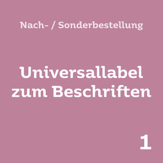 Nach-/Sonderbestellung: Universaletiketten zum Beschriften