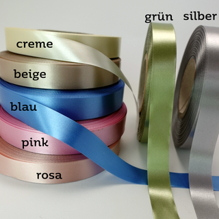 Mini-Satinlabel mit deinem Logo, 1,5 cm